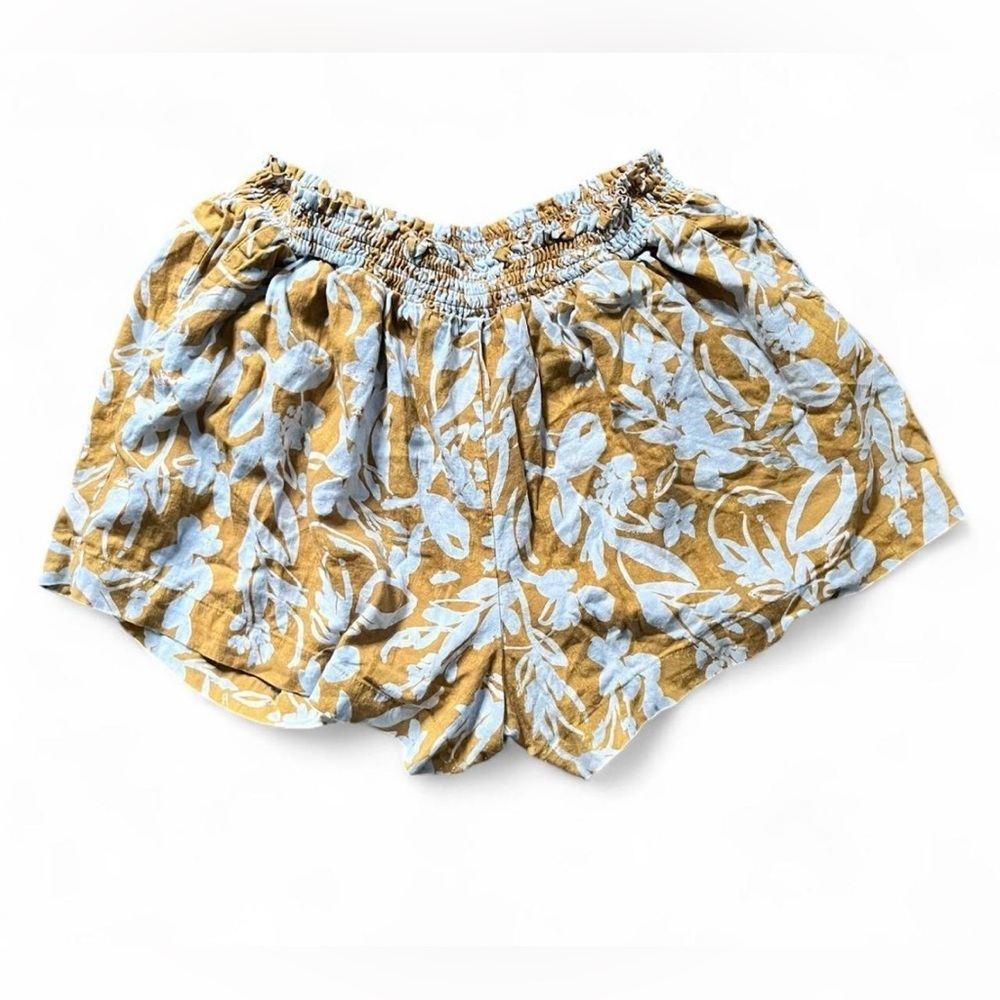 Ava & Viv High Waist Floral Tan Shorts Stretch Size 4X - Picture 2 of 7